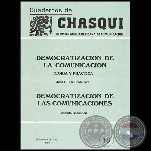 DEMOCRATIZACIÓN DE LA COMUNICACIÓN - Autor: JUAN DÍAZ BORDENAVE - Año: 1995